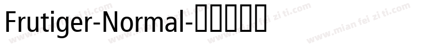 Frutiger-Normal字体转换