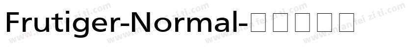 Frutiger-Normal字体转换