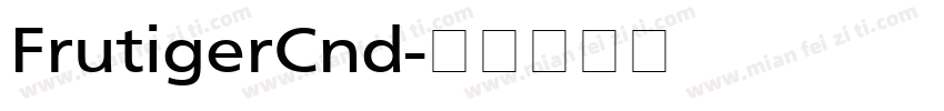 FrutigerCnd字体转换