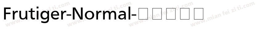 Frutiger-Normal字体转换