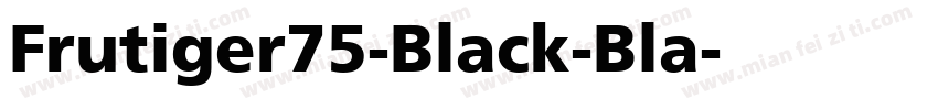 Frutiger75-Black-Bla字体转换