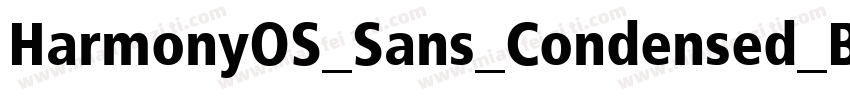 HarmonyOS_Sans_Condensed_Black_Ital字体转换