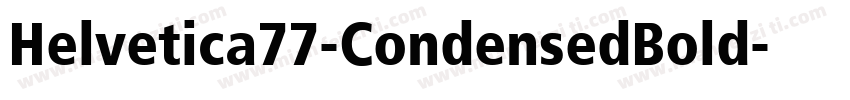 Helvetica77-CondensedBold字体转换