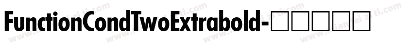 FunctionCondTwoExtrabold字体转换