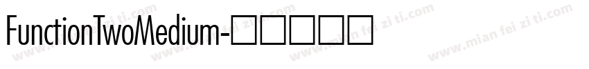 FunctionTwoMedium字体转换