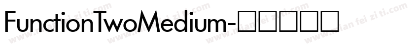 FunctionTwoMedium字体转换