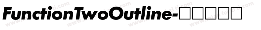 FunctionTwoOutline字体转换