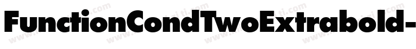 FunctionCondTwoExtrabold字体转换