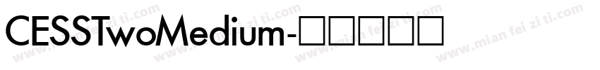 CESSTwoMedium字体转换