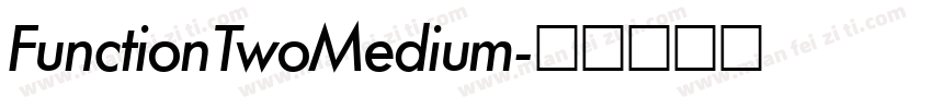 FunctionTwoMedium字体转换