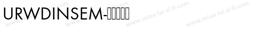 URWDINSEM字体转换