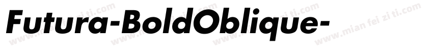 Futura-BoldOblique字体转换