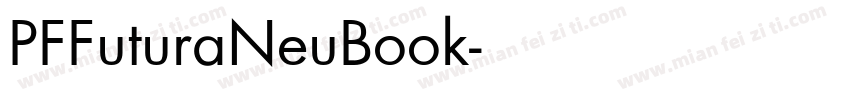 PFFuturaNeuBook字体转换
