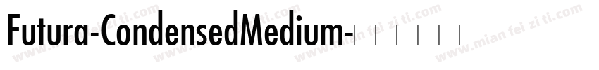 Futura-CondensedMedium字体转换