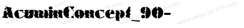AcuminConcept_90字体转换
