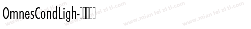 OmnesCondLigh字体转换