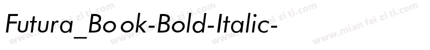 Futura_Book-Bold-Italic字体转换