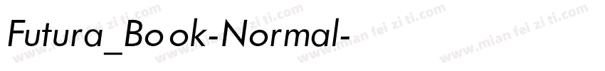 Futura_Book-Normal字体转换