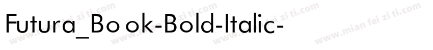 Futura_Book-Bold-Italic字体转换