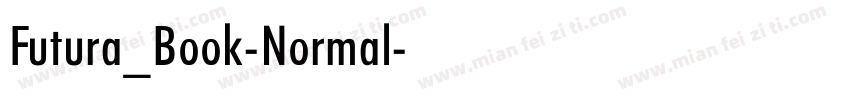 Futura_Book-Normal字体转换