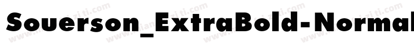 Souerson_ExtraBold-Normal字体转换
