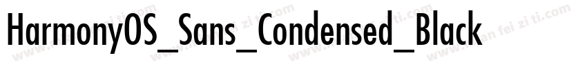 HarmonyOS_Sans_Condensed_Black_Ital字体转换
