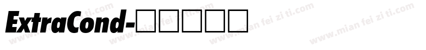 ExtraCond字体转换