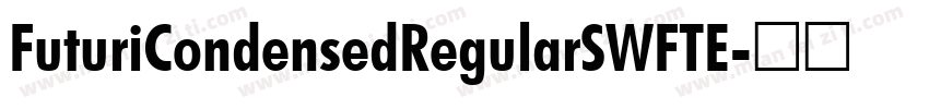 FuturiCondensedRegularSWFTE字体转换