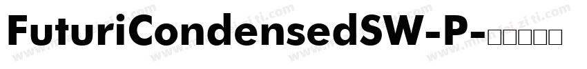 FuturiCondensedSW-P字体转换