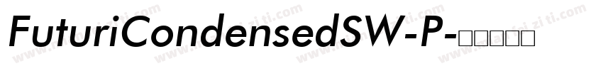 FuturiCondensedSW-P字体转换