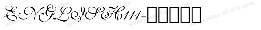ENGLISH111字体转换