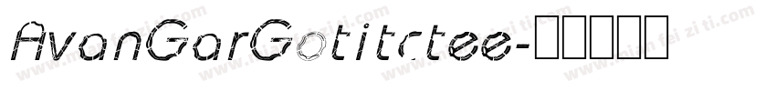 AvanGarGotitctee字体转换