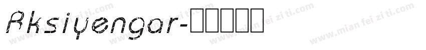 Bksiyengar字体转换