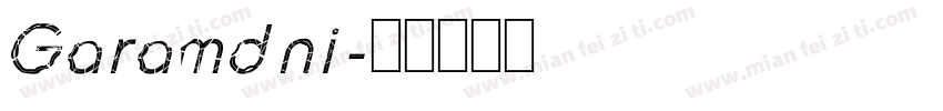 Garamdni字体转换