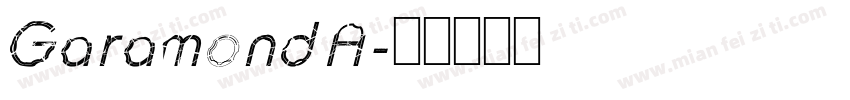 GaramondA字体转换