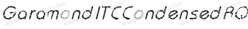 GaramondITCCondensedBQ字体转换