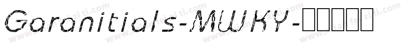 Garanitials-MWKY字体转换