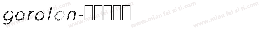 garalon字体转换