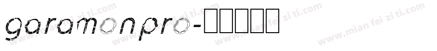 garamonpro字体转换