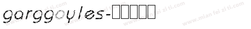 garggoyles字体转换