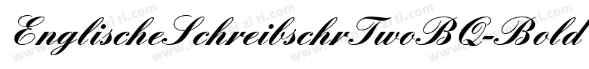 EnglischeSchreibschrTwoBQ-Bold字体转换