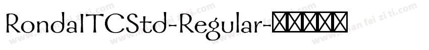 RondaITCStd-Regular字体转换