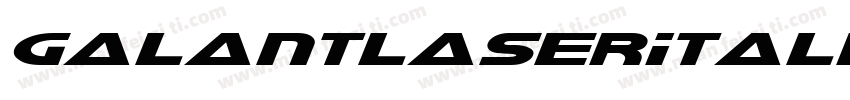 GalantLaserItalic-KrPp字体转换
