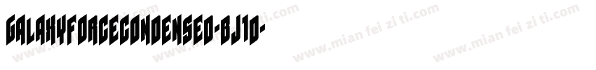 GalaxyForceCondensed-BJ1d字体转换