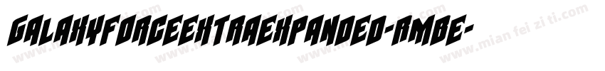 GalaxyForceExtraExpanded-RmBe字体转换