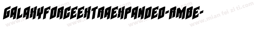 GalaxyForceExtraExpanded-RmBe字体转换
