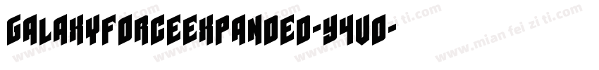 GalaxyForceExpanded-Y4vO字体转换