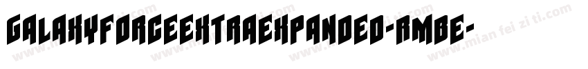 GalaxyForceExtraExpanded-RmBe字体转换