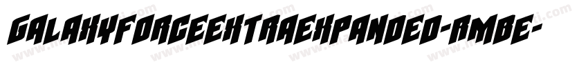 GalaxyForceExtraExpanded-RmBe字体转换