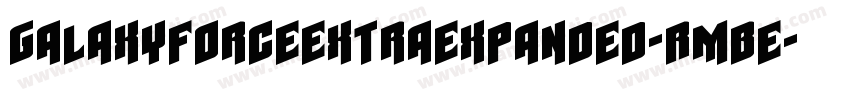 GalaxyForceExtraExpanded-RmBe字体转换